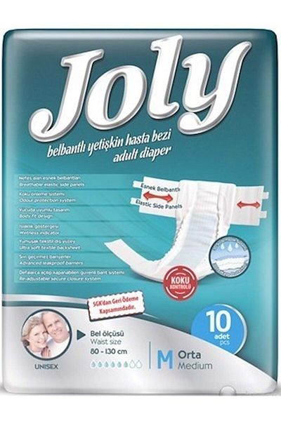 Joly Patient Diapers with Waist Band Large Inner Pieces 8 Single Pack