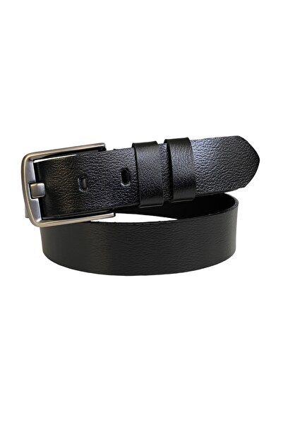GoDeri %100 Hakiki Deri, Efsane Füme Geniş Dilli, Siyah Kemer 4 Cm=4cm-füme-geniş.dili