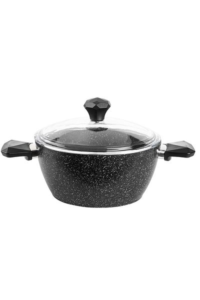 Tantitoni Black Gemme Granite Granite Deep Pot 18cm