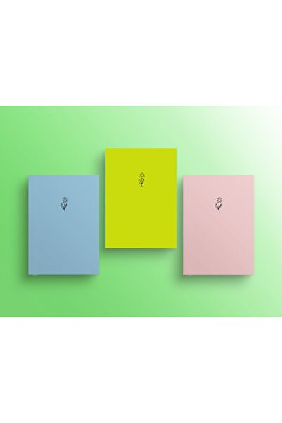 GRAFİKSPAN مجموعة دفتر ملاحظات مكونة من 3 أغطية من الورق المقوى دفتر ملاحظات ...