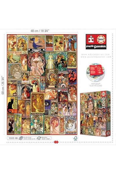 EDUCA 1000 Collage Art Nouveau Fsc(R