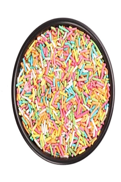 Heybeli Aktar Baharat Çubuk Pasta Süsü Renkli Süsleme Şekeri 1 Kg