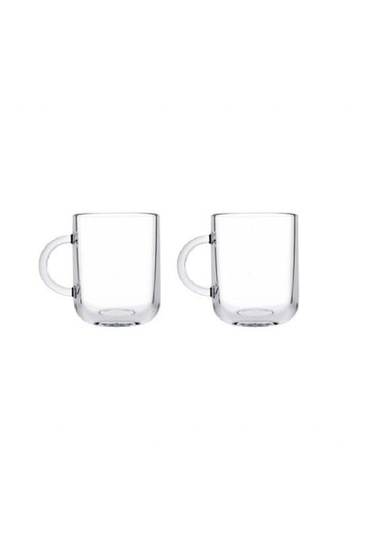 Paşabahçe Iconic 6-Piece Glass with Handle Mug Glass 245 Cc
