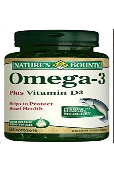 Nature's Bounty Natures Bounty Omega 3 Plus Vitamin D3 60 Kapsül
