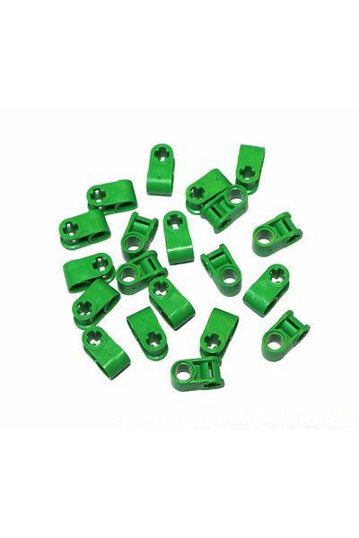 LEGO Technic MOC Custom Axle Pin Connector Perpendicular Green 4 pieces to send