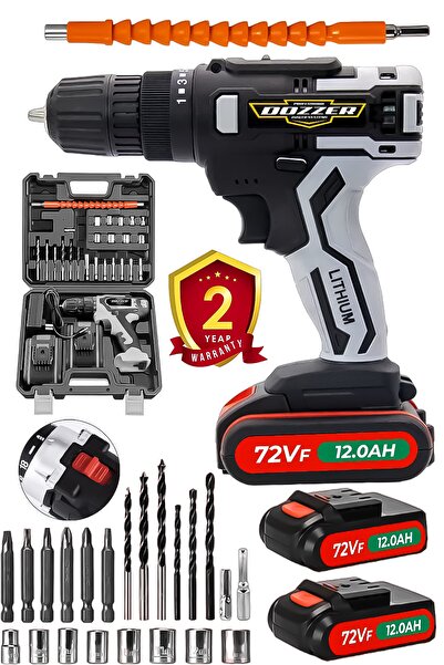 DOZZER Alman Darbeli 58Vf 12 Ah Çift Titanyum Şanzuman Bakır Sargılı Çift Akü...