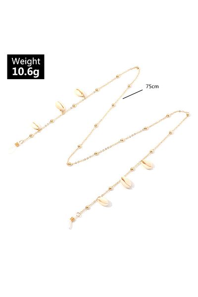 çınar bahçesi Beach Style Natural Shell Eye Chain Women's Sunglasses Chain