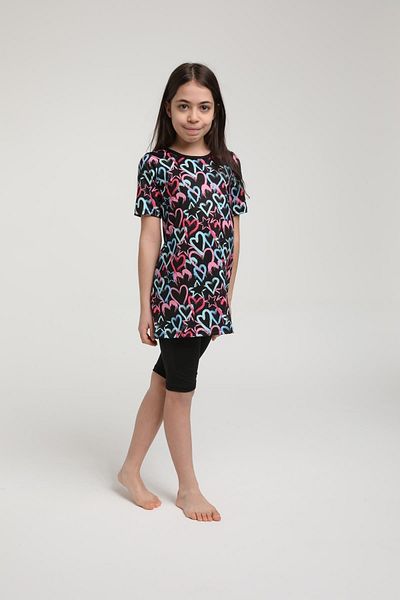 SEBOTEKS Short Sleeve Tights Girl's Swimsuit 35101