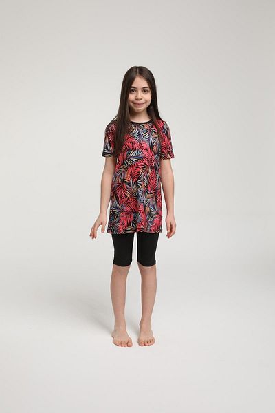 SEBOTEKS Short Sleeve Tights Girl's Swimsuit 35103