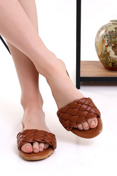 Wordex Rs 1217 Braided Daily Comfortable Casual Γυναικείες Παντόφλες Παραθαλάσσιες Παντόφλες