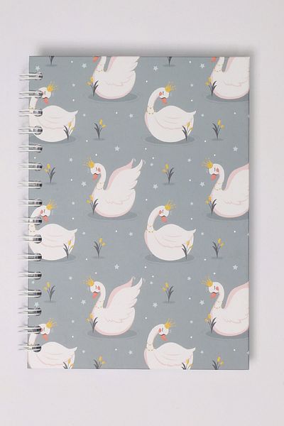 paperlab A5 Swan 2 Spiral Squared Hard Cover Notebook