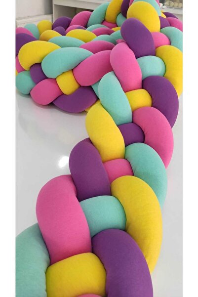 meleginisiklitoplari مجموعة حماية محبوكة مقاس 200 سم مكونة من 4 قطع