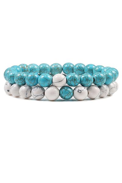 Kusakli Set of Two Women's Natural Stone Bracelet