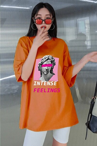 ZEMLİYA Unisek Pamuk Bisiklet Iaka Boifriend Örme Oversize majica