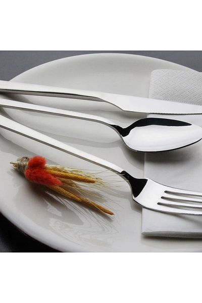 dincel çelik 6-Piece Platinum Food Fork