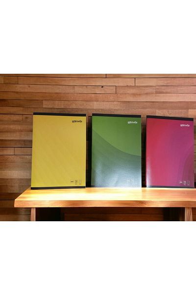 Mynote Cardboard Cover Notebook 3 pcs x72 Sheets CHECKED