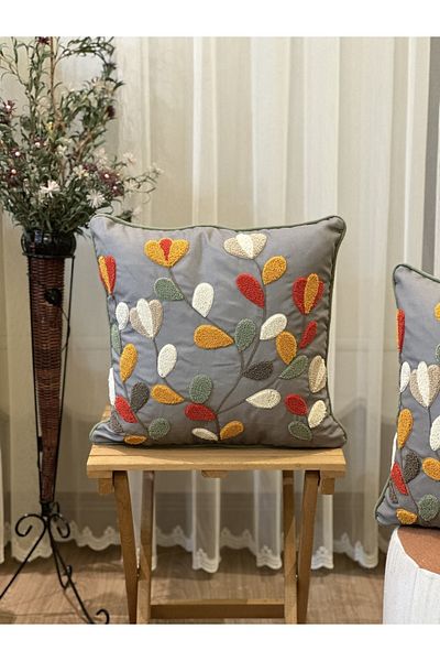 BUGİ HOME COLLECTİON Husa de perna brodata cu un singur buline