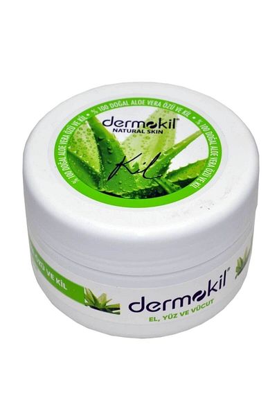 Dermokil Aloe Vera 300 Ml - Hand and Face Care Cream, Natural