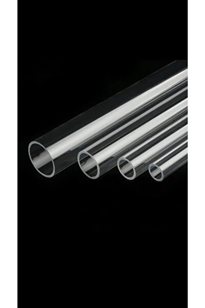 ipeksi pleksi Akrilik Şeffaf Yuvarlak Boru 15/10 (15mm Dış Çap ) ( 10mm Iç Ça...