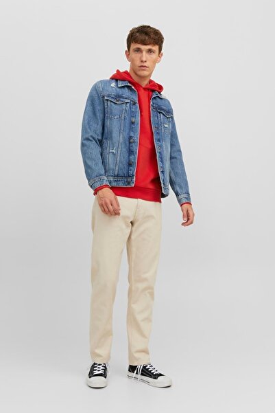 Jack & Jones JACK&JONES JJECORP LOGO SWEAT HOOD PLAY NOOS KIRMIZI