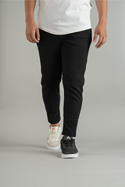 bombe Men's Elastic Corded Jogger Trousers Black