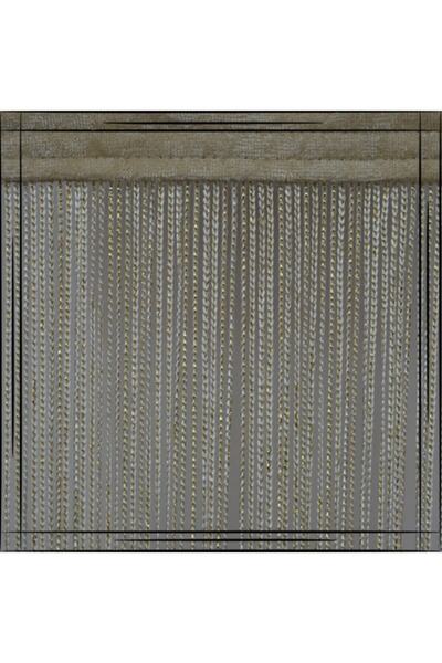 GÜLPINAR PERDE Beyaz Altın Simli Ince Zincir Ip Perde