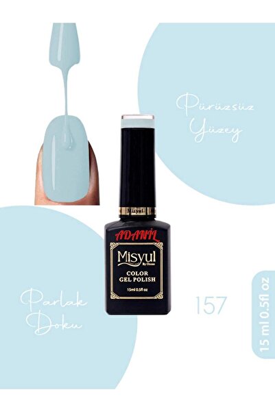 adanil 15 ml Misyul Profesyonel Gökyüzü MavisiKalıcı Oje Mis-157