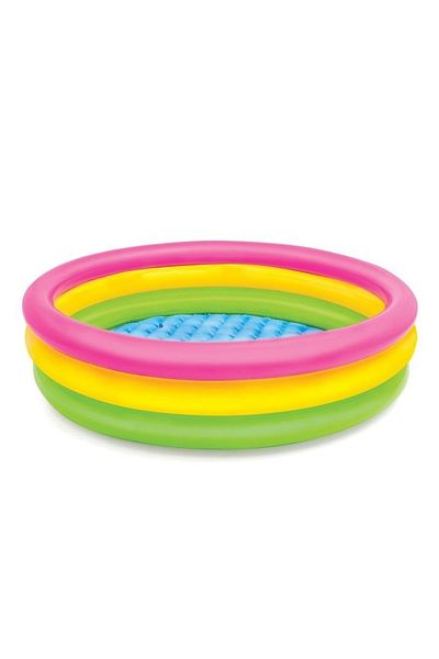 Intex Colorful Inflatable Pool with 3 Sections - 114x25 Cm