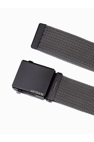 OMBRE Herren Sackleinengürtel A030- schwarz