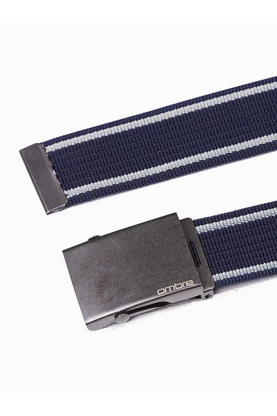 OMBRE Herren Sackleinengürtel A028 - schwarz