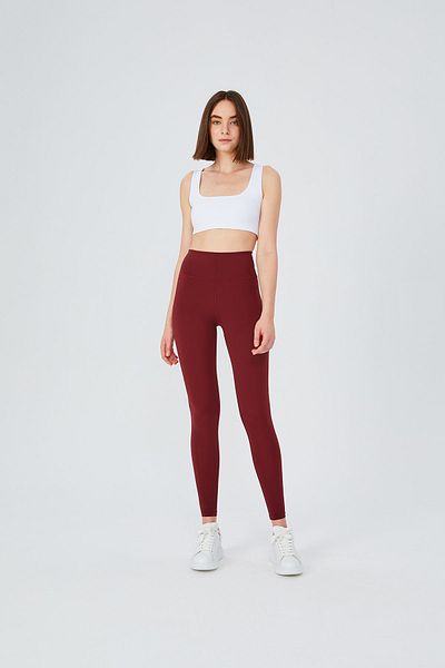 UP&FIT Jambiere Push Up Talie Înaltă Roșu Claret