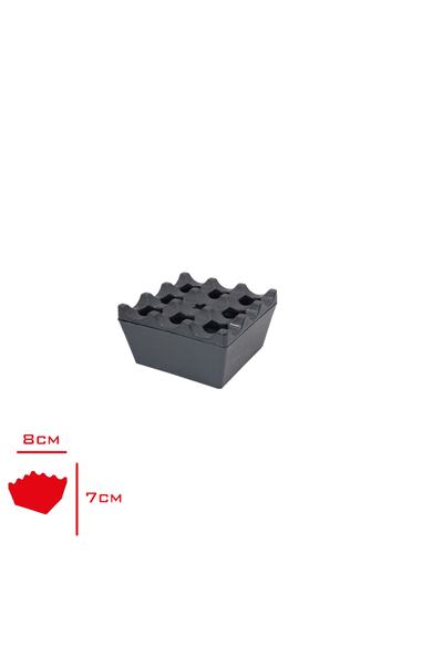 Lider MAGNESİA Black Ashtray with Grill 144 AD - Toptön Special