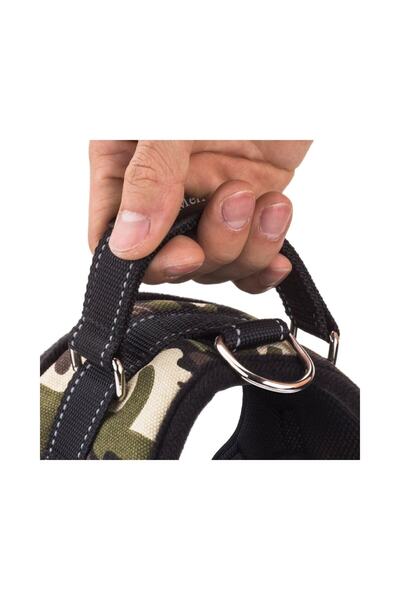 FloriaShopping Küçük Orta Büyük Köpekler Için Pet Yürüyen Göğüs Kayışı, (kamuflaj)