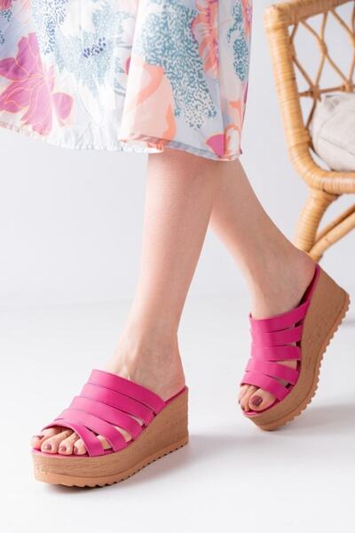 Lanina Γυναικείες παντόφλες Wedge Heel