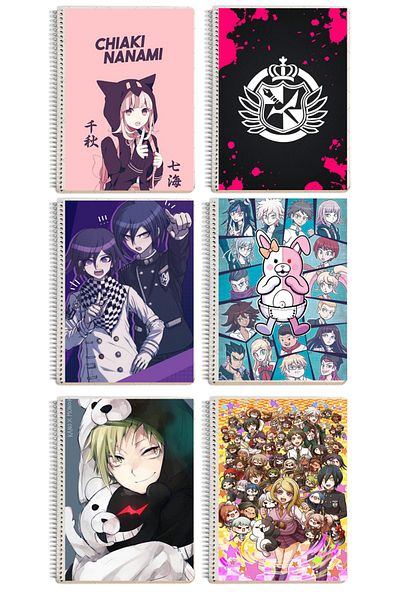 animeandyourworld DanganronpaA4 size 1 piece 72 pages (lined or checkered) notebook