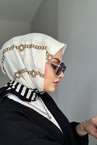 çiğdem eşarp masal su zincir desen mio eşarp