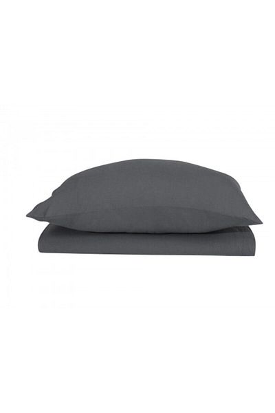 Sarev Fitted Elastic Sheet Double 160x200 Cm Anthracite V17
