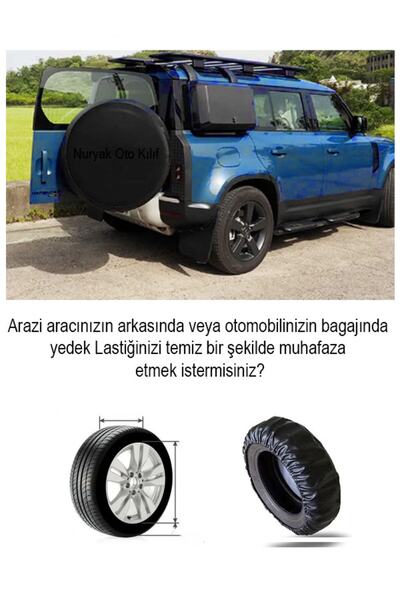 Genel Markalar Suzuki GRANDE VITARA Uyumlu Araç , Oto Stepne Kılıfı 13-14 inç