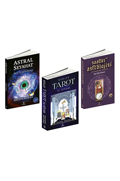 Hermes Yayınları Metin Kiraz Astroloji Tarot 3 Kitaplık Set
