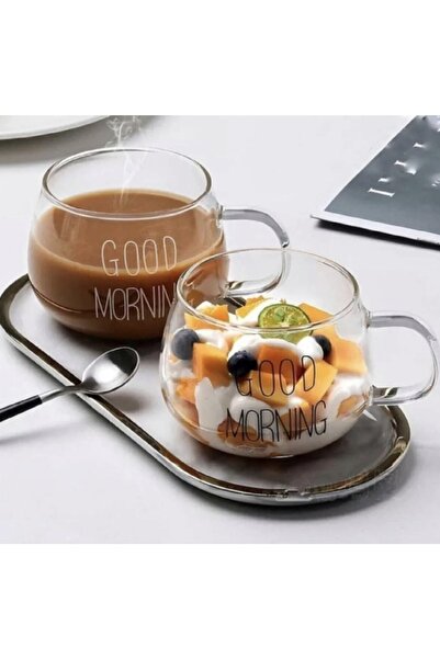 M Mimoza Park 2 Li Good Morning 400 ml Borosilicate Glass Mug Fma00618