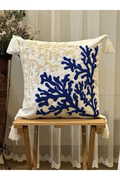 BUGİ HOME COLLECTİON PROVIDER MARIN PUNCH EMBROIDERED EMBROIDERED DECORATIVE KIRLENT CASE