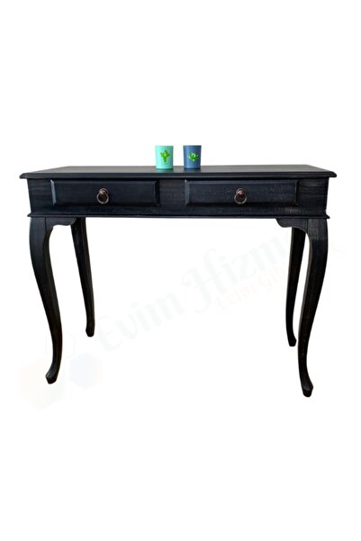 Evim Hizmet 100 Cm Çekmeceli Siyah Eskitme Dresuar