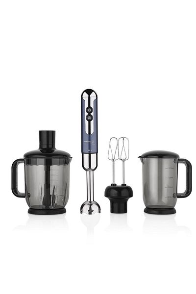 KORKMAZ A447-13 Mia Mega Blender Set Azure/Chrome