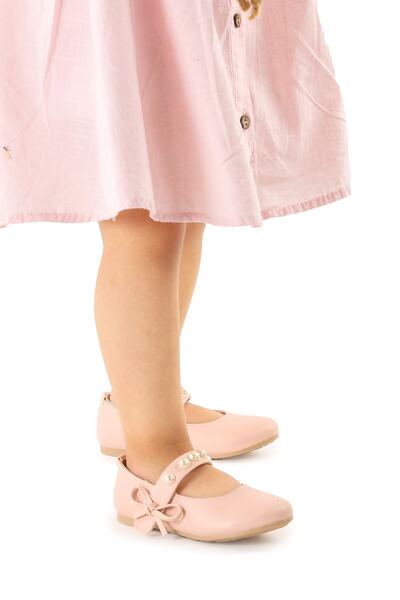 Kiko Kids أحذية راقصة الباليه للفتيات من اللؤلؤ والفيلكرو 253 خوذة جلدية