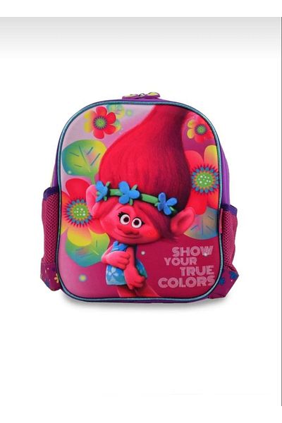 çantavizyon Trolls Purple Kindergarten Nursery Bag