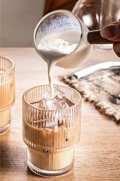 Makkam Home كوب بوروسليكات مقاوم للحرارة بنمط أوريغامي