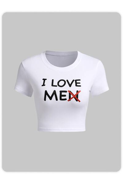 Jose Clothing КРОП БЛУЗ ДАМСКИ ТОП С КЪС РЪКАВ С ЩАМП