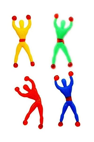 PopŞeker Cama Yapışan Ve Duvara Yapışan 4'lü Spiderman Ninja'lar 9cm.