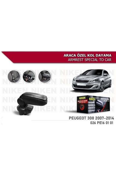 Niken Peugeot 308 Araca Özel Kol Dayama Kolçak 2008-2013 arası Niken
