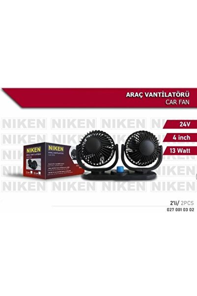 Niken Araç Içi Vantilatör Küçük Çift Başlı 24v 4 Inç tüm modeller